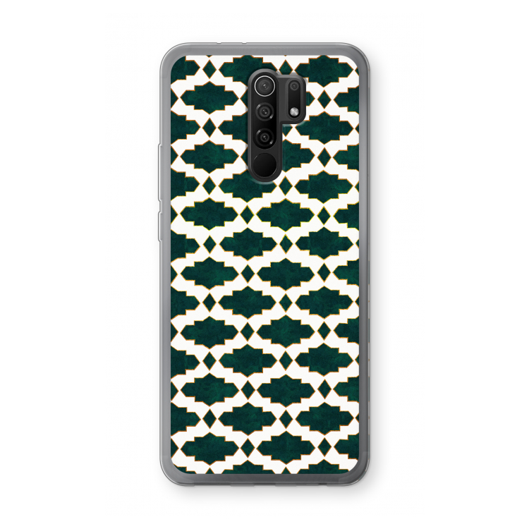 Moroccan tiles: Xiaomi Redmi 9 Transparant Hoesje