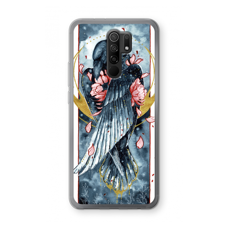 Golden Raven: Xiaomi Redmi 9 Transparant Hoesje