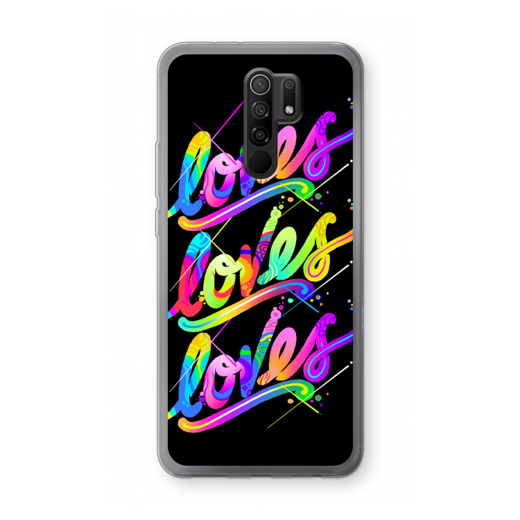 Loves: Xiaomi Redmi 9 Transparant Hoesje