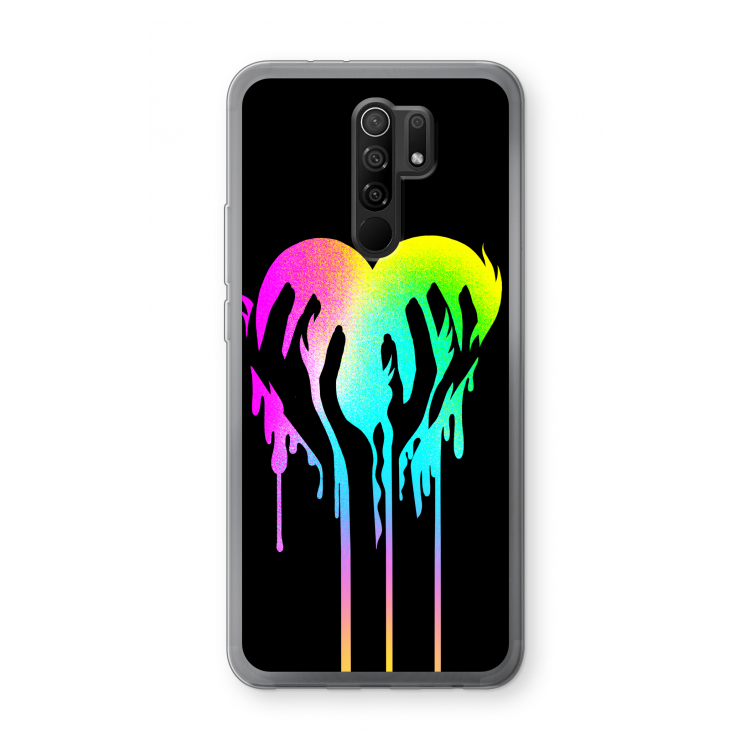 Hold My Heart: Xiaomi Redmi 9 Transparant Hoesje