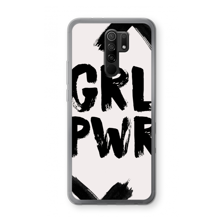 Girl Power #2: Xiaomi Redmi 9 Transparant Hoesje