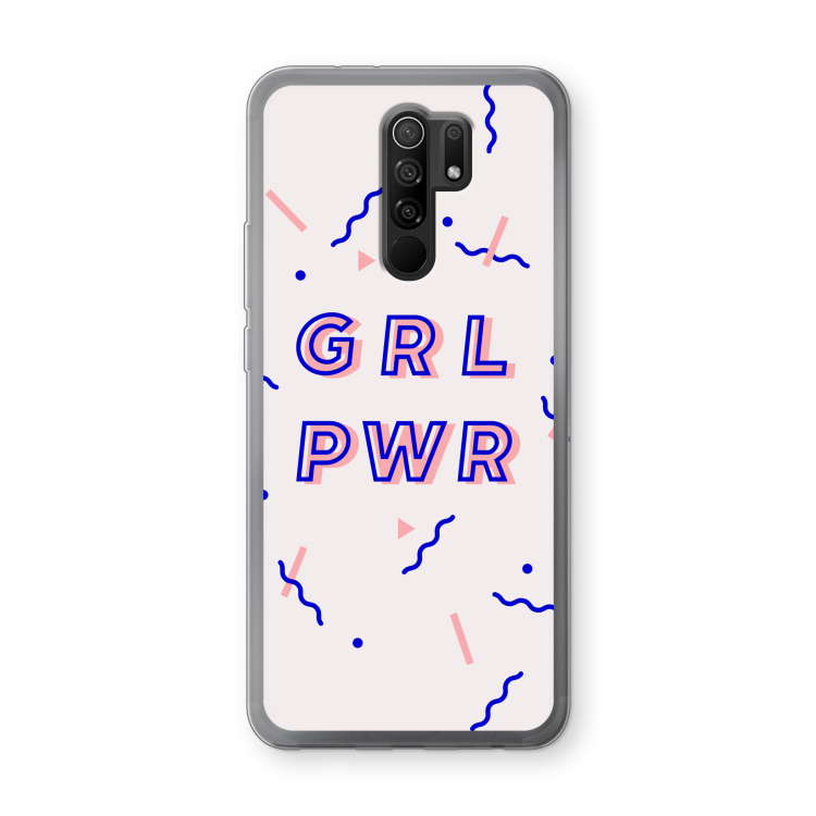 GRL PWR: Xiaomi Redmi 9 Transparant Hoesje