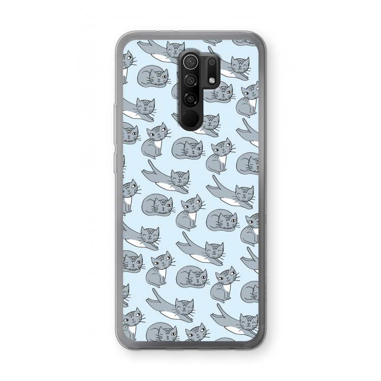 Poezen: Xiaomi Redmi 9 Transparant Hoesje