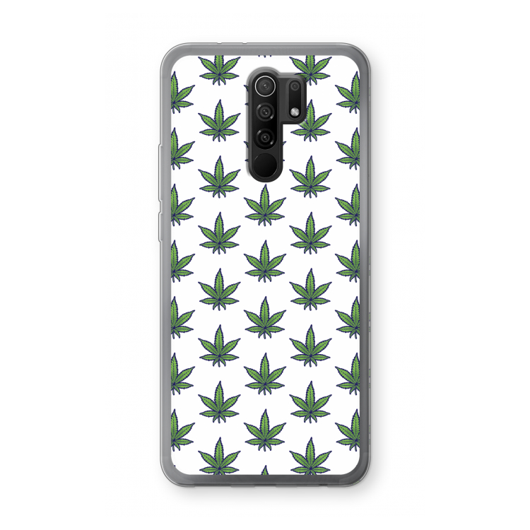 Weed: Xiaomi Redmi 9 Transparant Hoesje