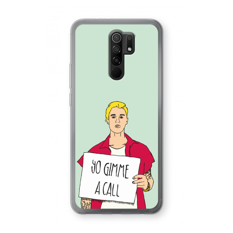 Gimme a call: Xiaomi Redmi 9 Transparant Hoesje