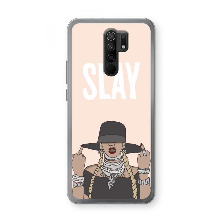 Slay All Day: Xiaomi Redmi 9 Transparant Hoesje