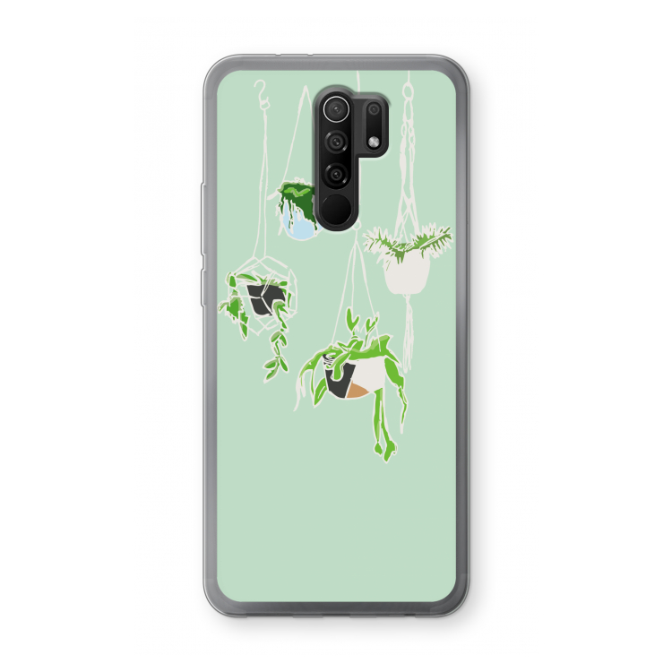 Hang In There: Xiaomi Redmi 9 Transparant Hoesje