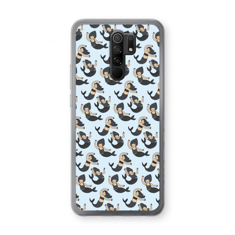 Zeemeermin: Xiaomi Redmi 9 Transparant Hoesje