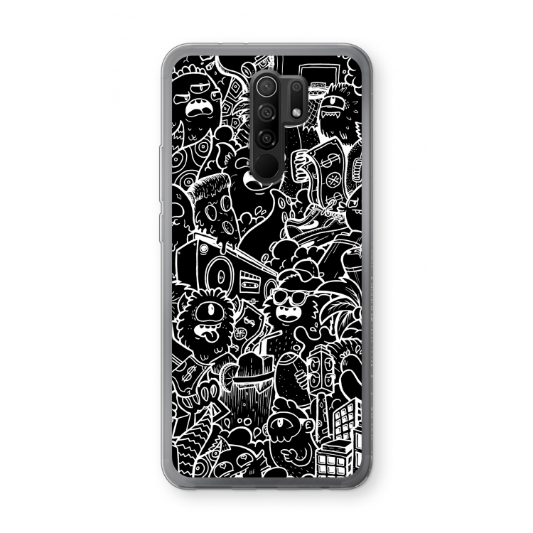 Vexx Black City : Xiaomi Redmi 9 Transparant Hoesje