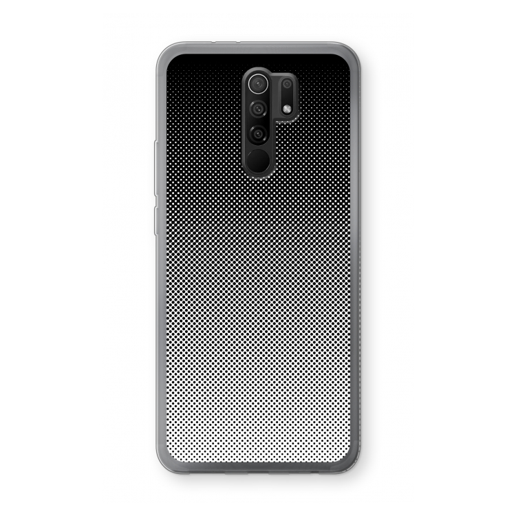 Musketon Halftone: Xiaomi Redmi 9 Transparant Hoesje