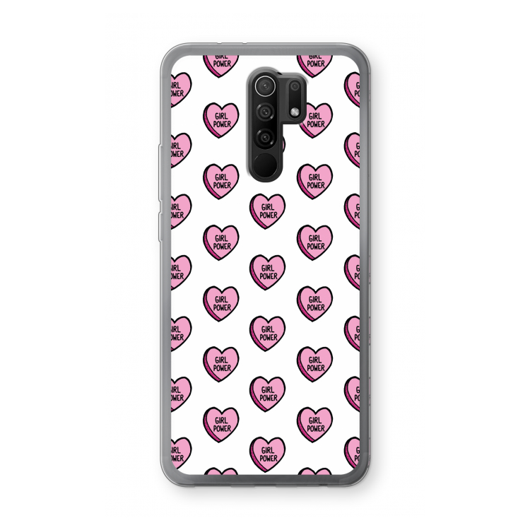 GIRL POWER: Xiaomi Redmi 9 Transparant Hoesje