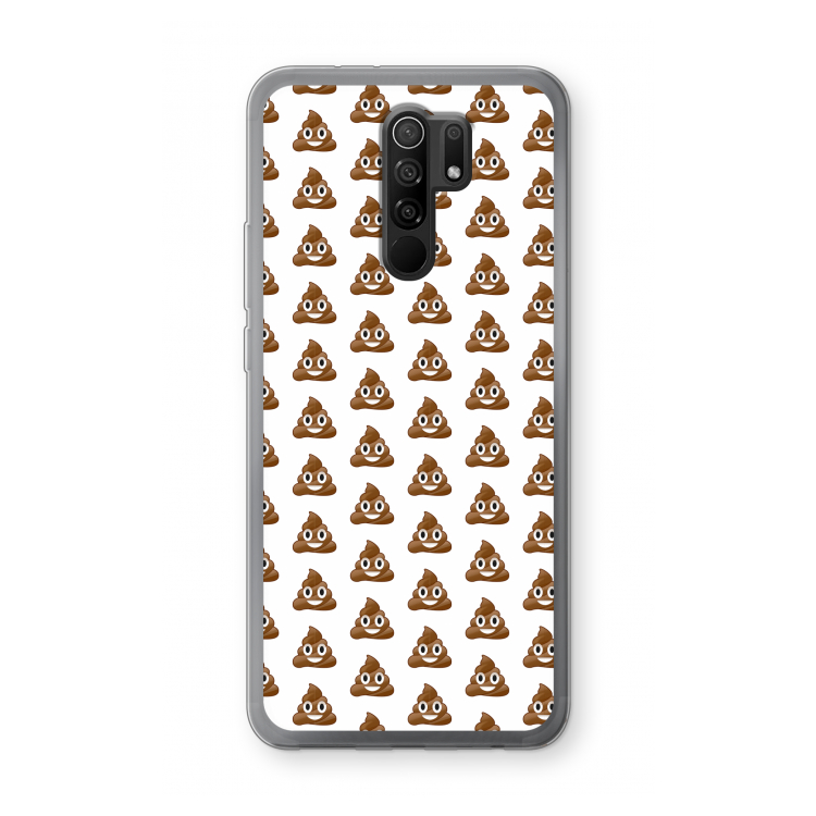 Poop emoji: Xiaomi Redmi 9 Transparant Hoesje