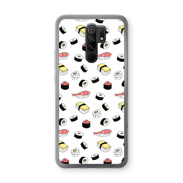 Sushi time: Xiaomi Redmi 9 Transparant Hoesje