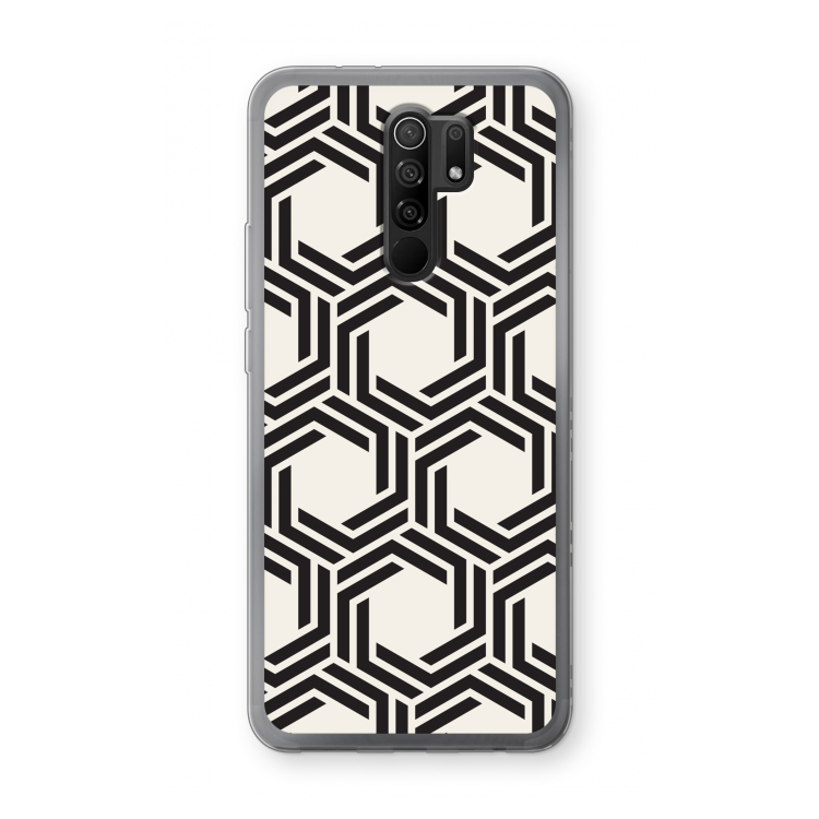 Geometrisch patroon: Xiaomi Redmi 9 Transparant Hoesje