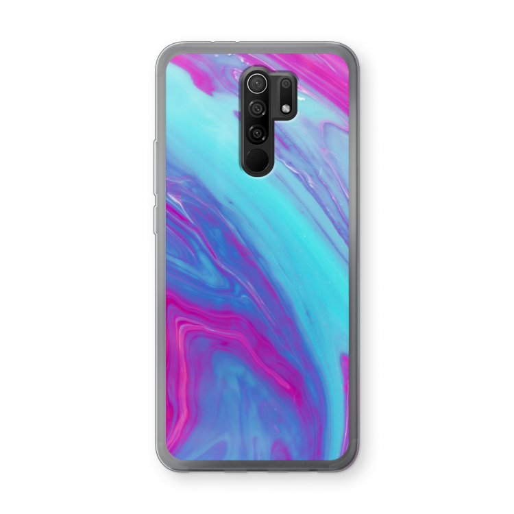 Zweverige regenboog: Xiaomi Redmi 9 Transparant Hoesje
