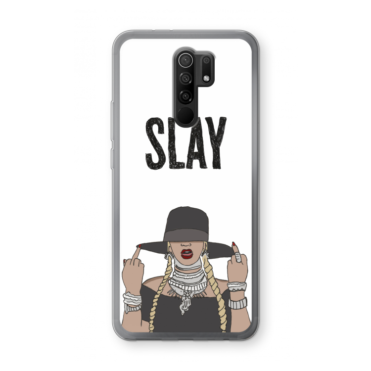 Slay All Day: Xiaomi Redmi 9 Transparant Hoesje