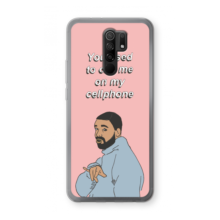 Hotline bling: Xiaomi Redmi 9 Transparant Hoesje