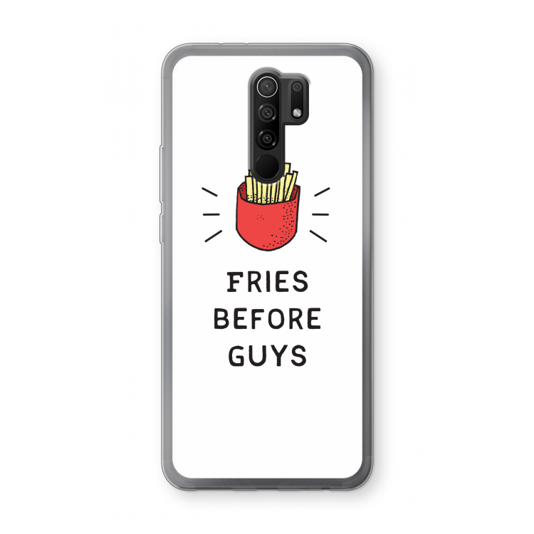 Fries before guys: Xiaomi Redmi 9 Transparant Hoesje