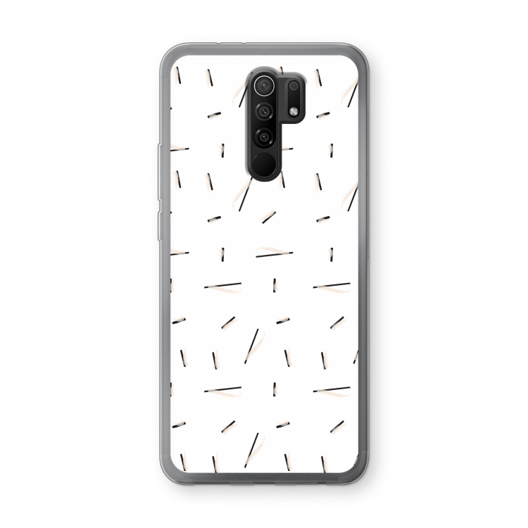 Hipster stripes: Xiaomi Redmi 9 Transparant Hoesje