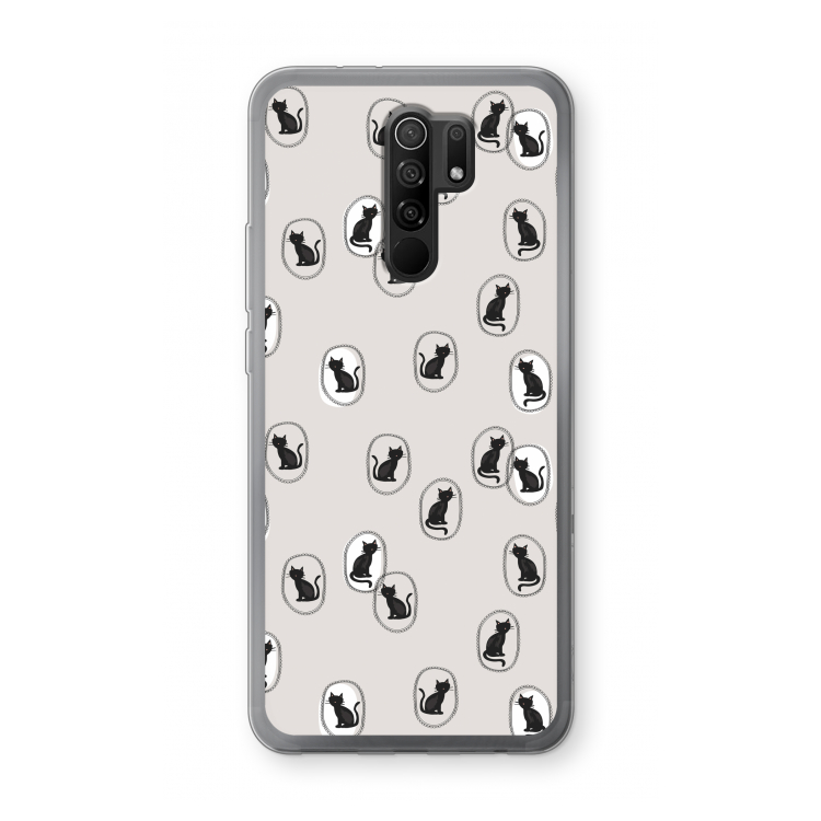 Miauw: Xiaomi Redmi 9 Transparant Hoesje