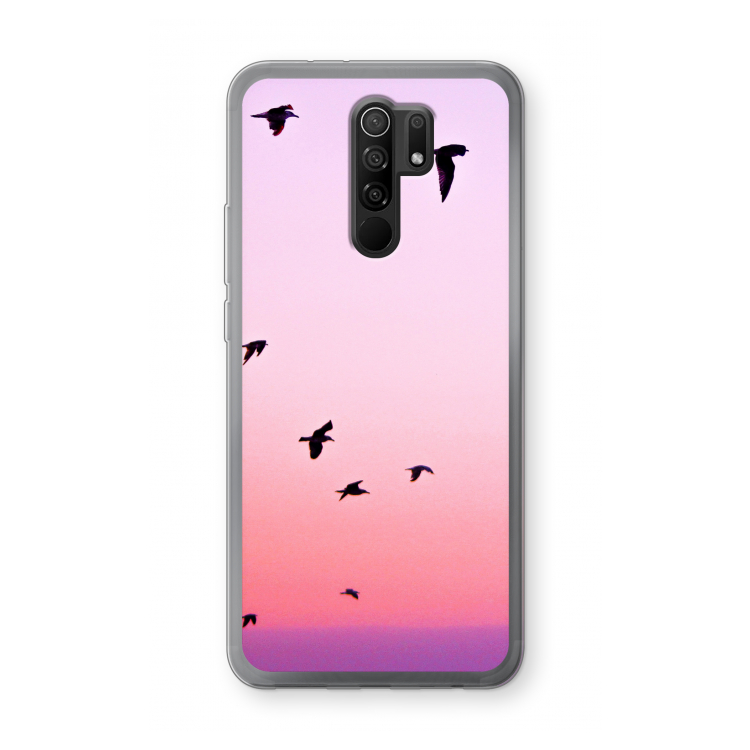 Fly away: Xiaomi Redmi 9 Transparant Hoesje