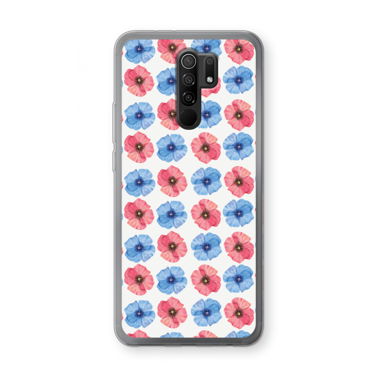 Klaproosjes: Xiaomi Redmi 9 Transparant Hoesje
