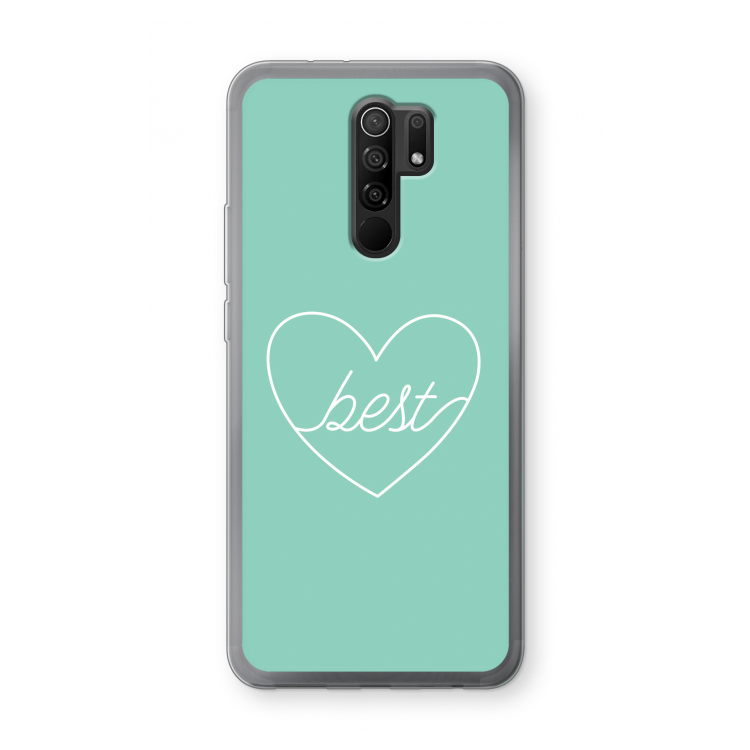 Best heart pastel: Xiaomi Redmi 9 Transparant Hoesje
