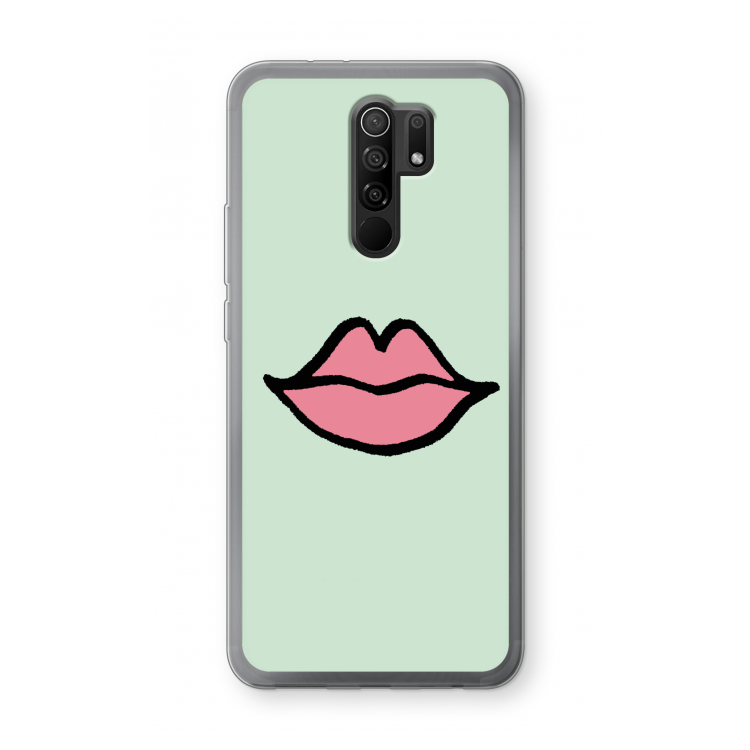 Kusje: Xiaomi Redmi 9 Transparant Hoesje