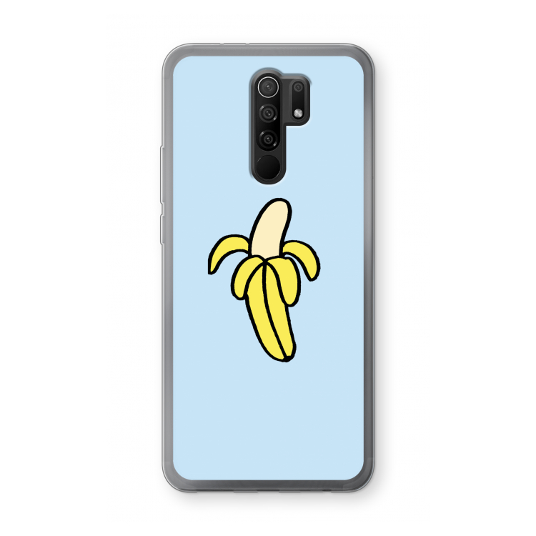 Banana: Xiaomi Redmi 9 Transparant Hoesje