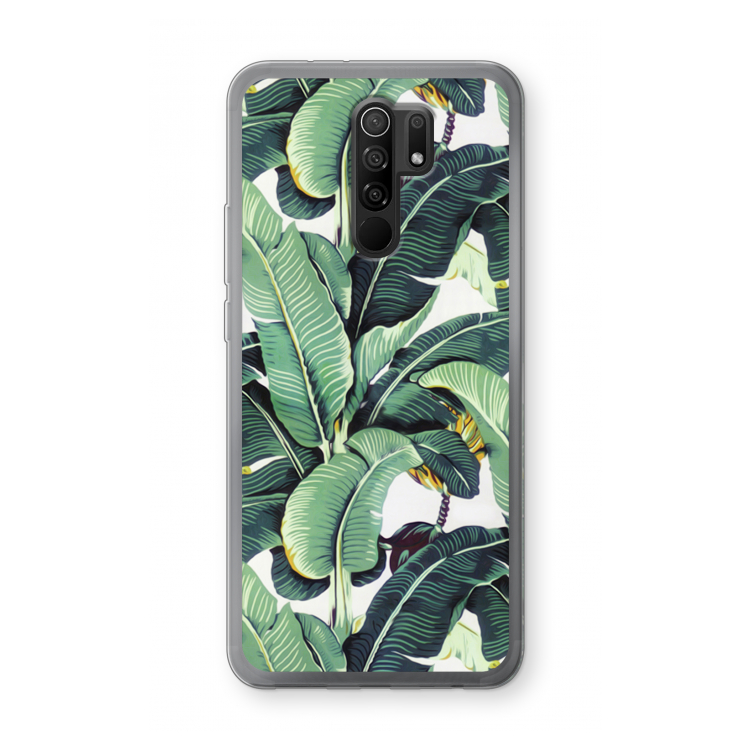 Bananenbladeren: Xiaomi Redmi 9 Transparant Hoesje