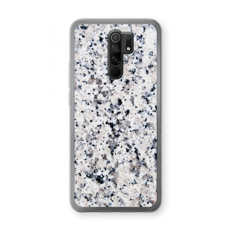 Gespikkelde marmer: Xiaomi Redmi 9 Transparant Hoesje