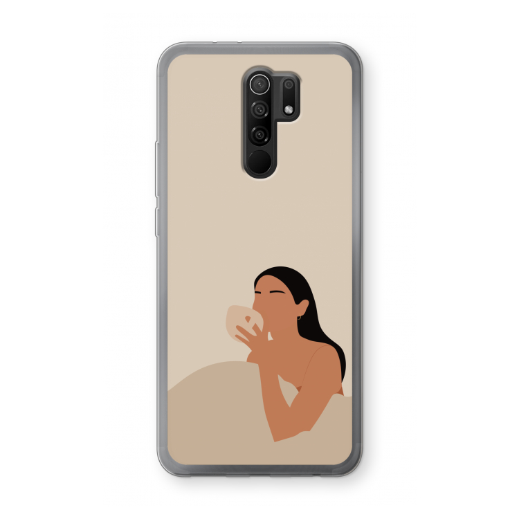 Fresh coffee: Xiaomi Redmi 9 Transparant Hoesje