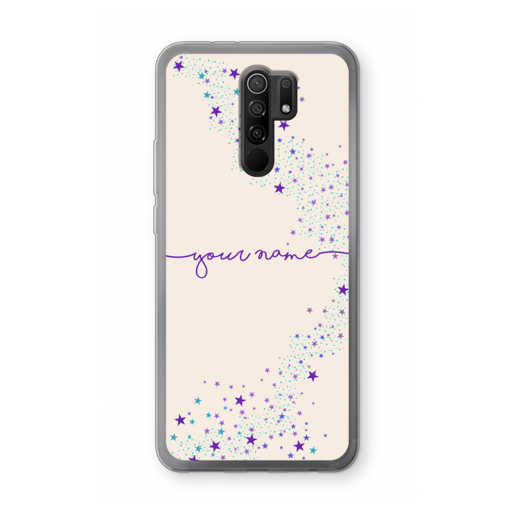 Sterren: Xiaomi Redmi 9 Transparant Hoesje