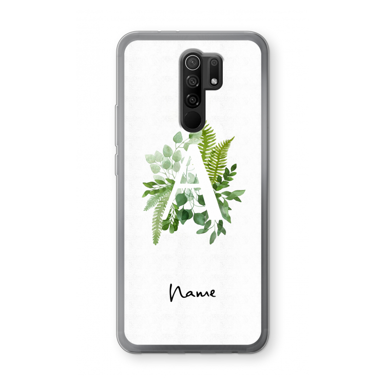 Green Brush: Xiaomi Redmi 9 Transparant Hoesje