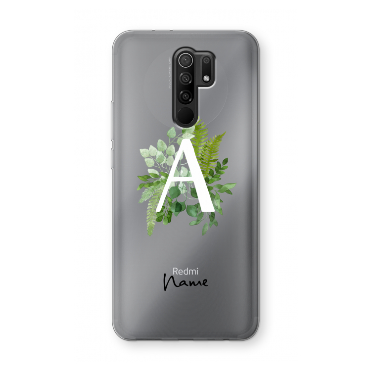 Green Brush: Xiaomi Redmi 9 Transparant Hoesje