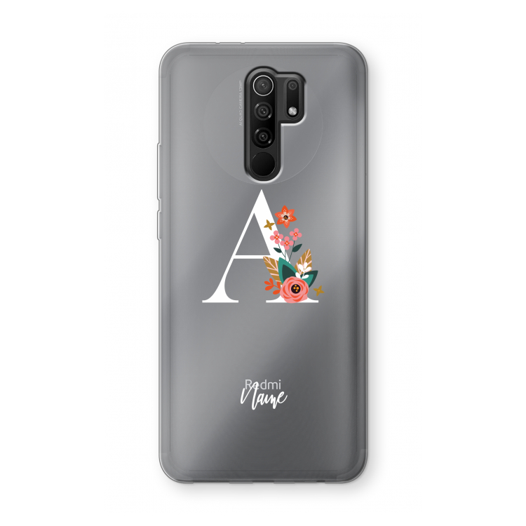 Pink Bouquet: Xiaomi Redmi 9 Transparant Hoesje