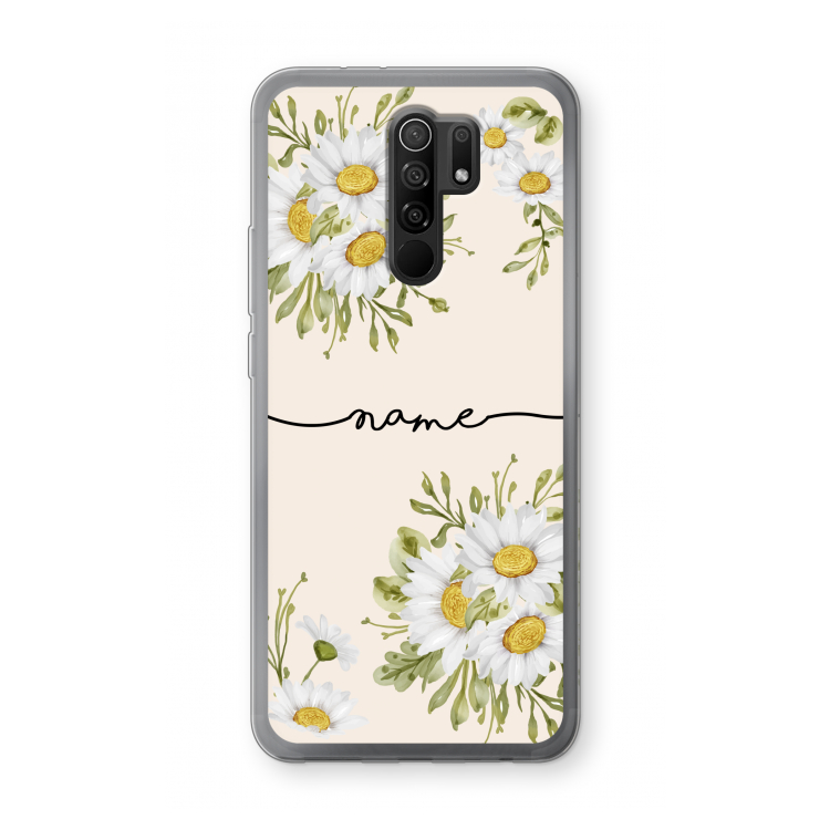 Daisies: Xiaomi Redmi 9 Transparant Hoesje