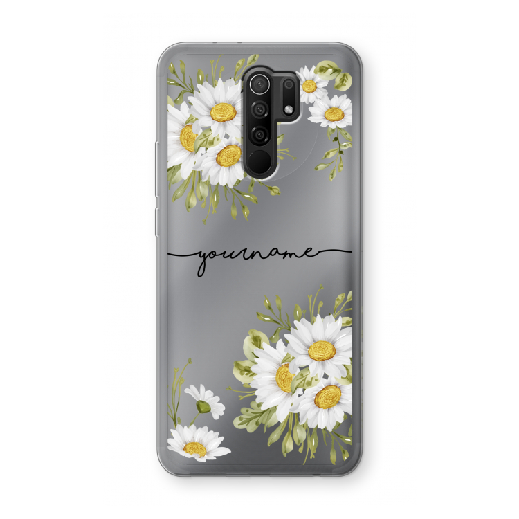 Daisies: Xiaomi Redmi 9 Transparant Hoesje