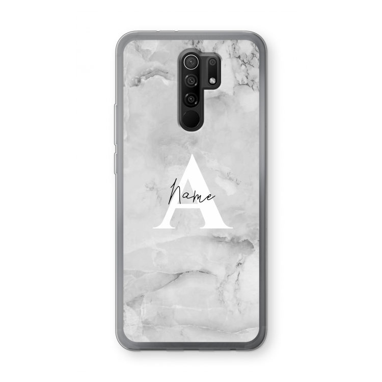 Ivory Marble: Xiaomi Redmi 9 Transparant Hoesje