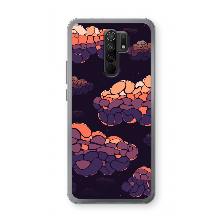 Patroon Wolken: Xiaomi Redmi 9 Transparant Hoesje