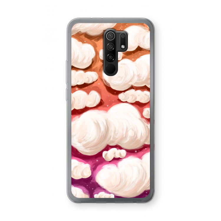 Katoen Wolken: Xiaomi Redmi 9 Transparant Hoesje
