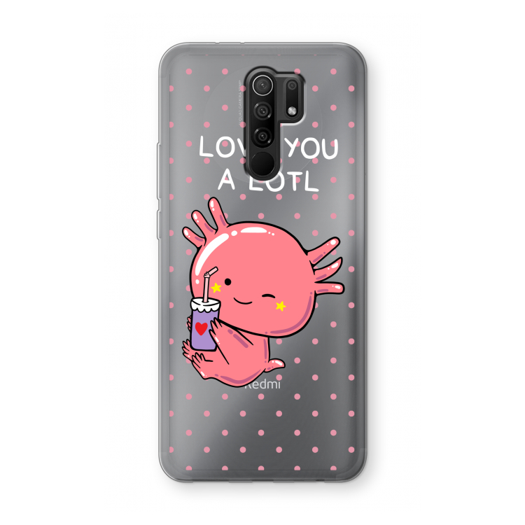 Love You A Lotl: Xiaomi Redmi 9 Transparant Hoesje