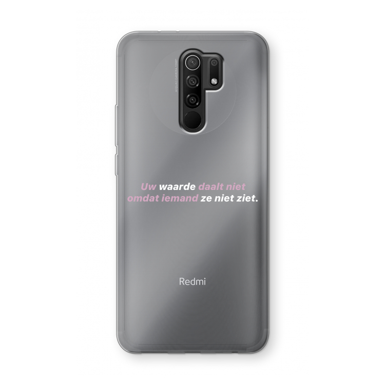 uw waarde daalt niet: Xiaomi Redmi 9 Transparant Hoesje