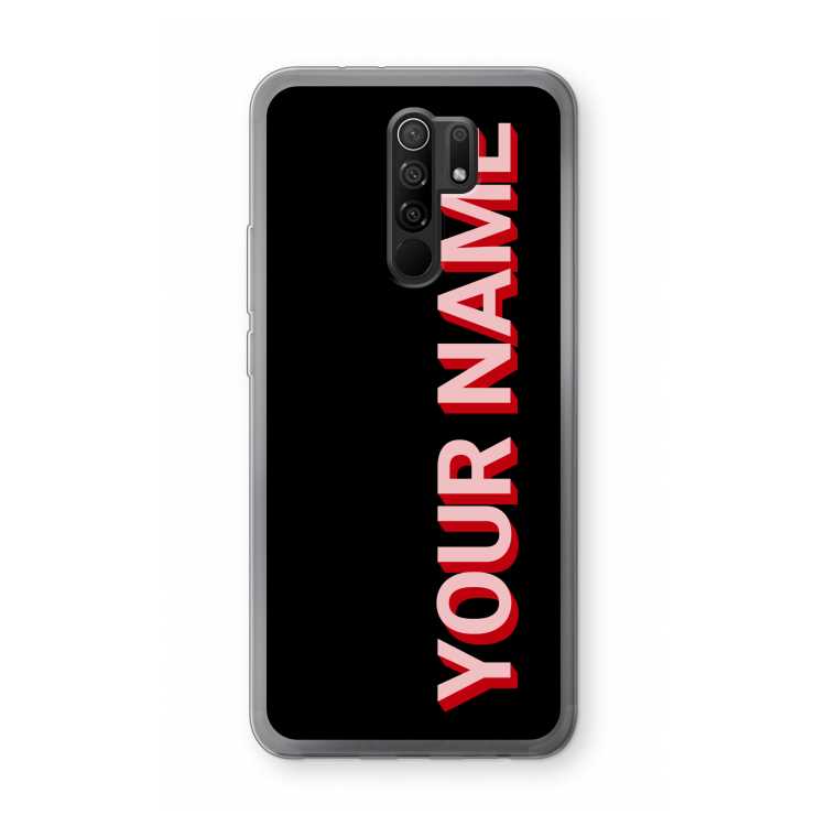Namecase: Xiaomi Redmi 9 Transparant Hoesje