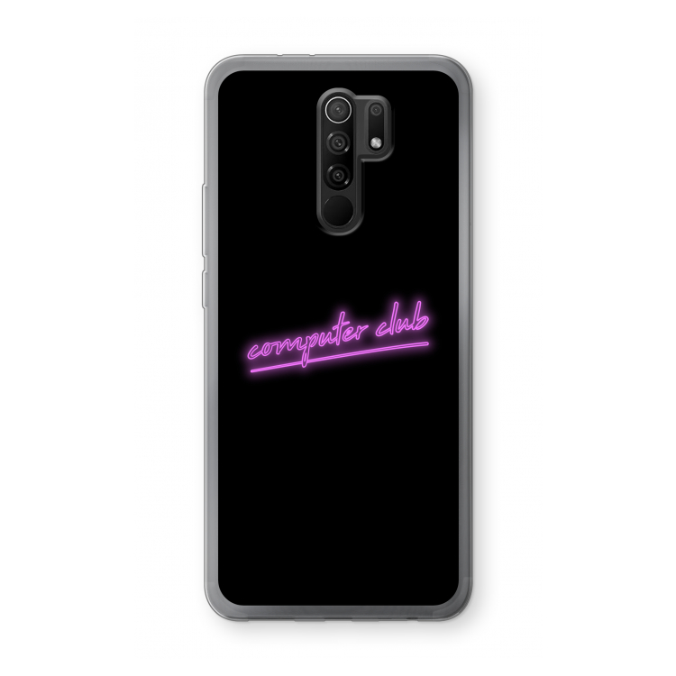 Vice Black: Xiaomi Redmi 9 Transparant Hoesje