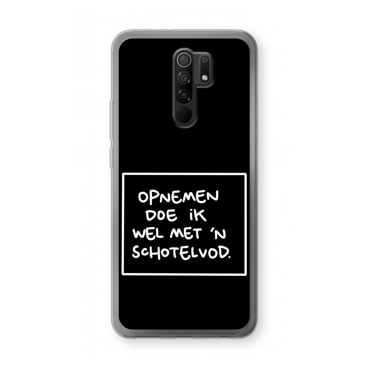 Schotelvod: Xiaomi Redmi 9 Transparant Hoesje