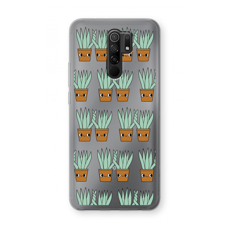 Sansevieria: Xiaomi Redmi 9 Transparant Hoesje