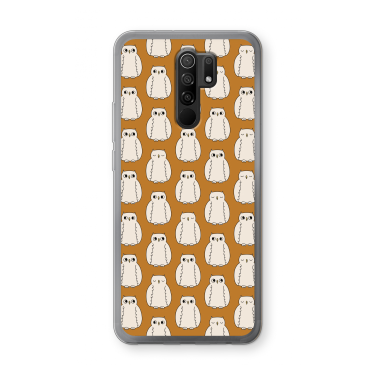 Uilen: Xiaomi Redmi 9 Transparant Hoesje