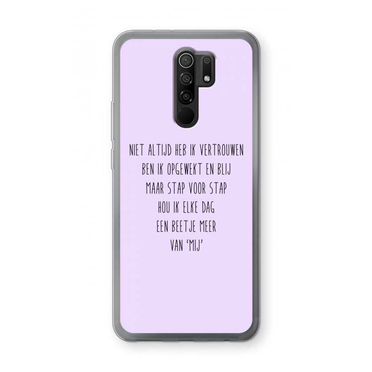 Zelfvertrouwen: Xiaomi Redmi 9 Transparant Hoesje