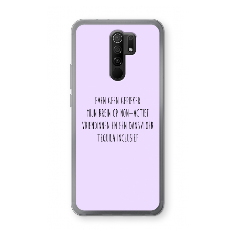 Tequila: Xiaomi Redmi 9 Transparant Hoesje